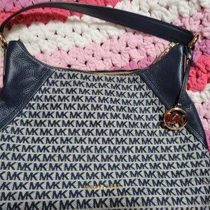 Michael Kors - Aria - Blue hobo with matching wallet